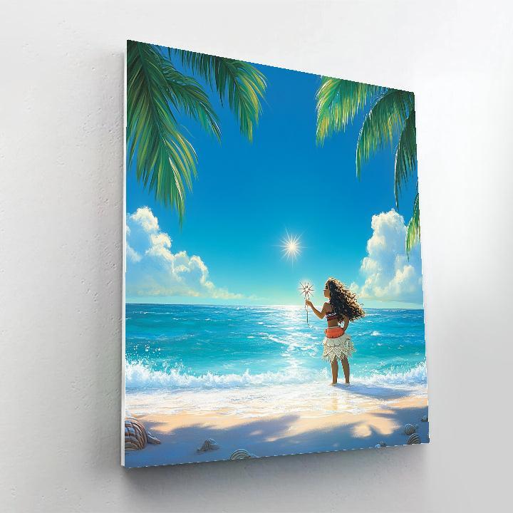 Moana Ocean Horizon Star Compass paint by numbers