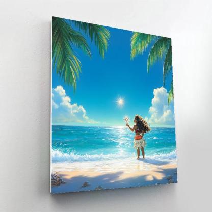 Moana Ocean Horizon Star Compass paint by numbers