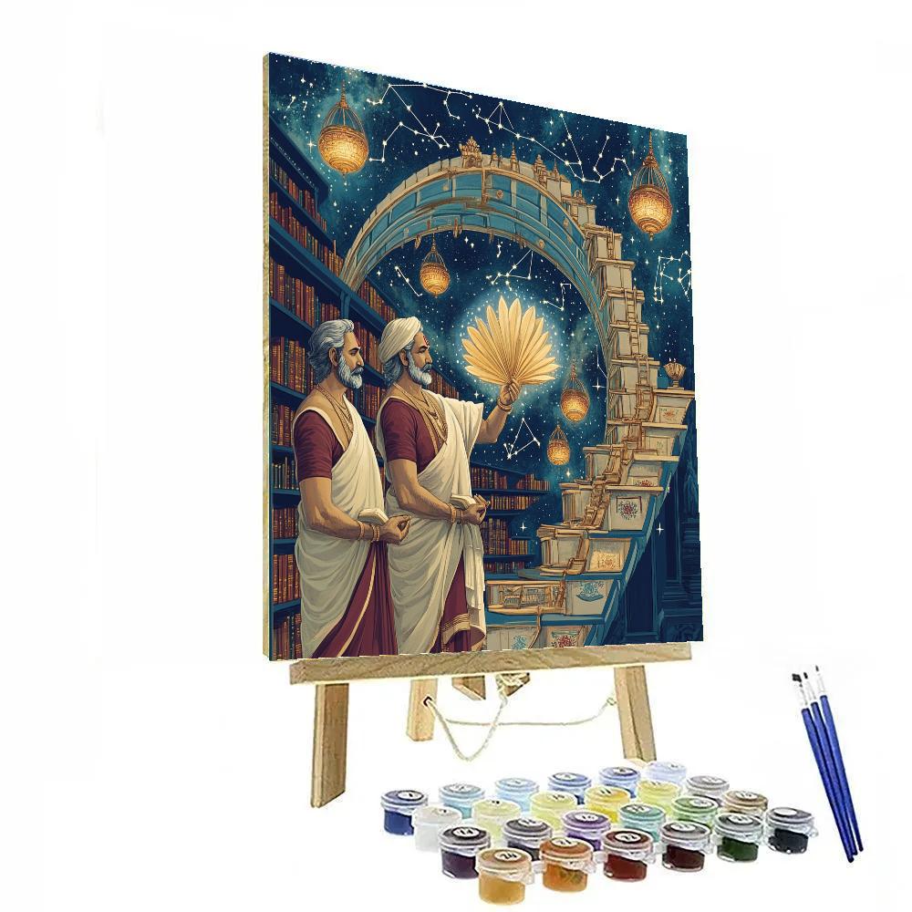 Library Of Constellations With Brahma Paint by numbers art