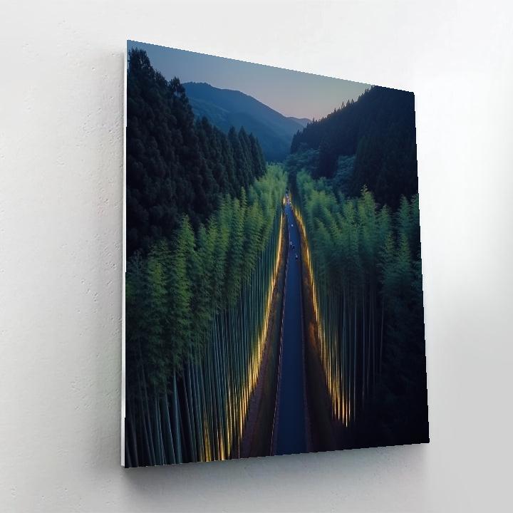 Fushimi Inari Alternative Arashiyama Bamboo Grove Kyoto Japan DIY paint by numbers