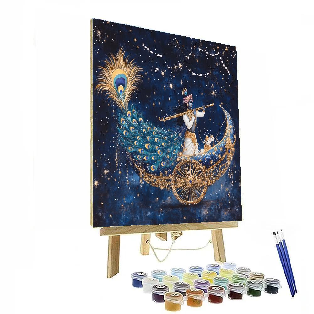 Krishna Comet Chariot Parade paint by color