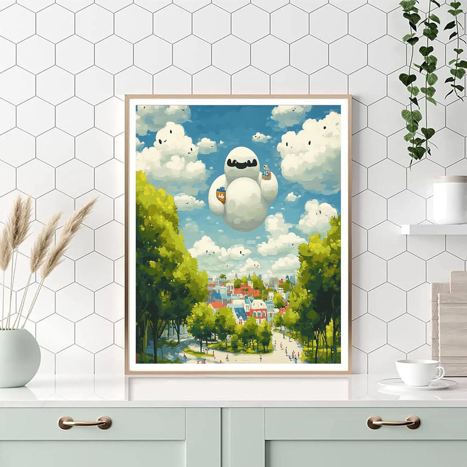 Baymax Cloud City Help Patrol Paint by numbers art