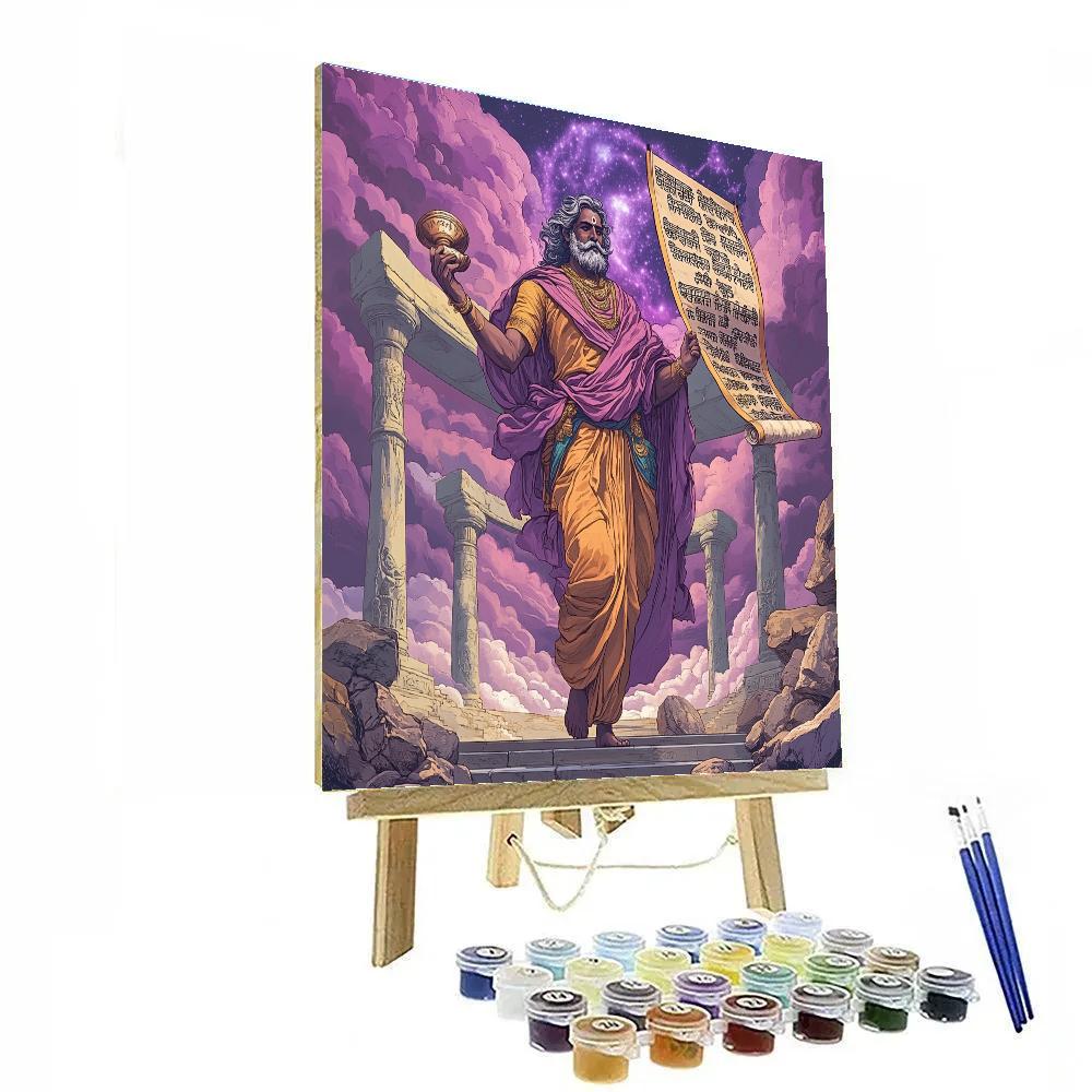 Nebula Script Brahma Herald painting number kit