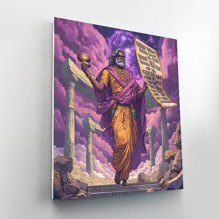 Nebula Script Brahma Herald painting number kit