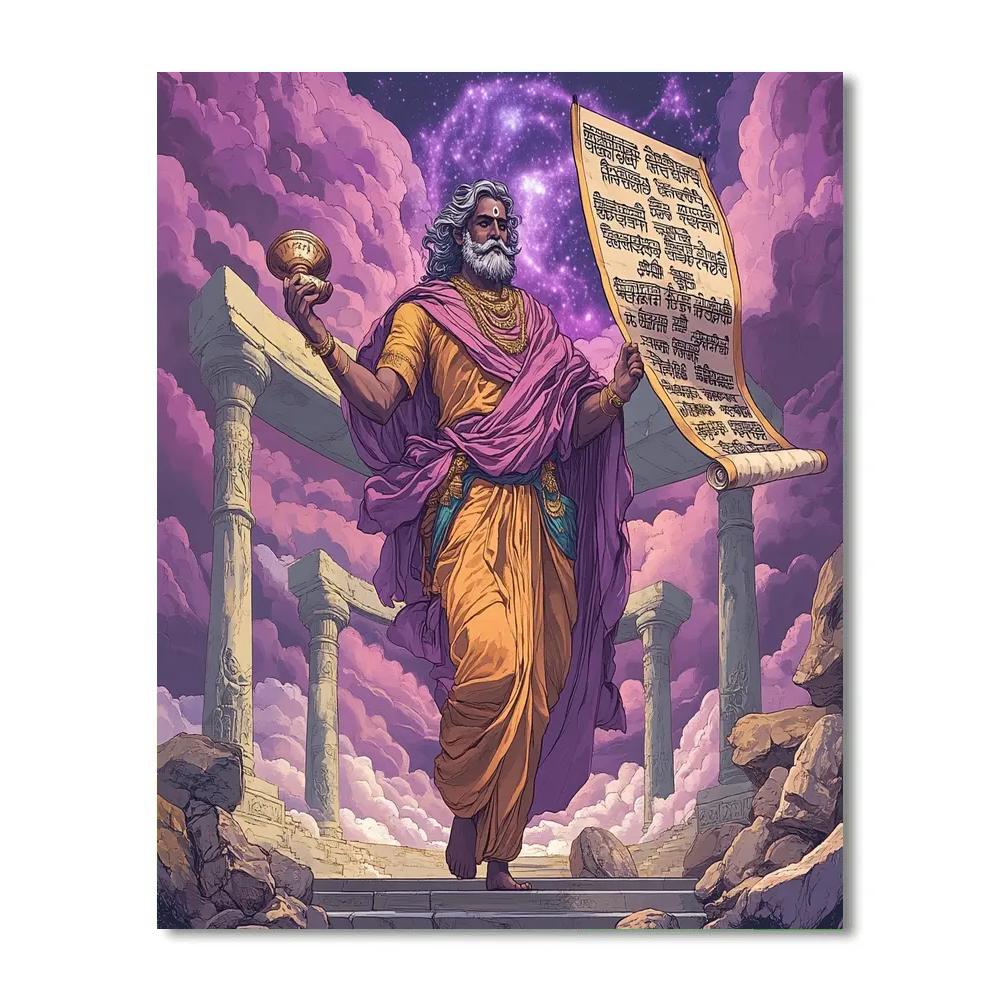 Nebula Script Brahma Herald painting number kit