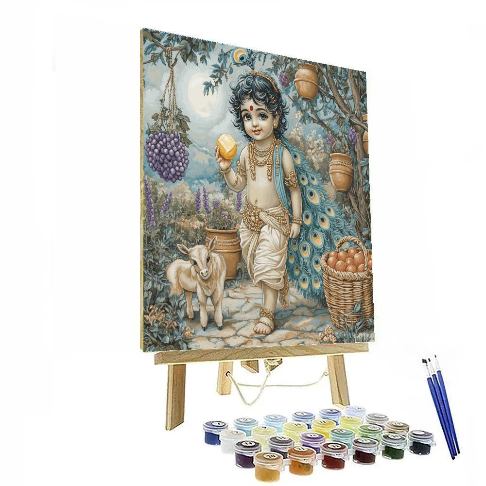 Butter Thief In The Moonlit Pantry Garden Paint by numbers art