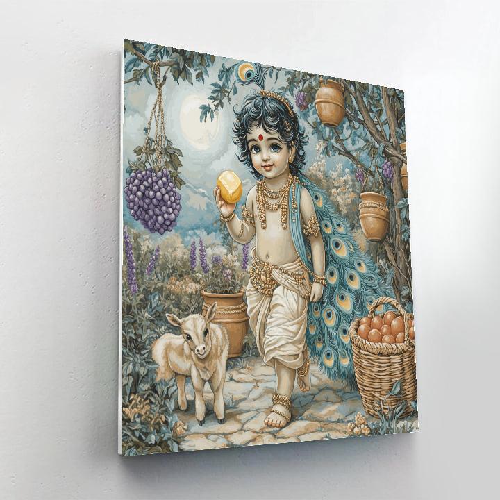 Butter Thief In The Moonlit Pantry Garden Paint by numbers art