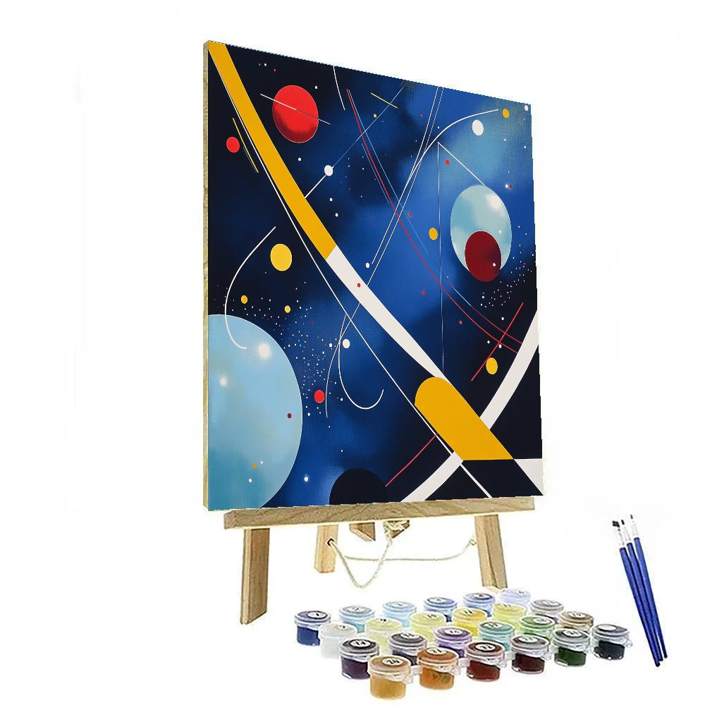 Wassily Kandinsky Inspired Symphony Of Planets Numbered painting kits