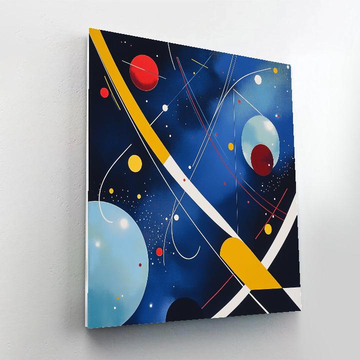 Wassily Kandinsky Inspired Symphony Of Planets Numbered painting kits