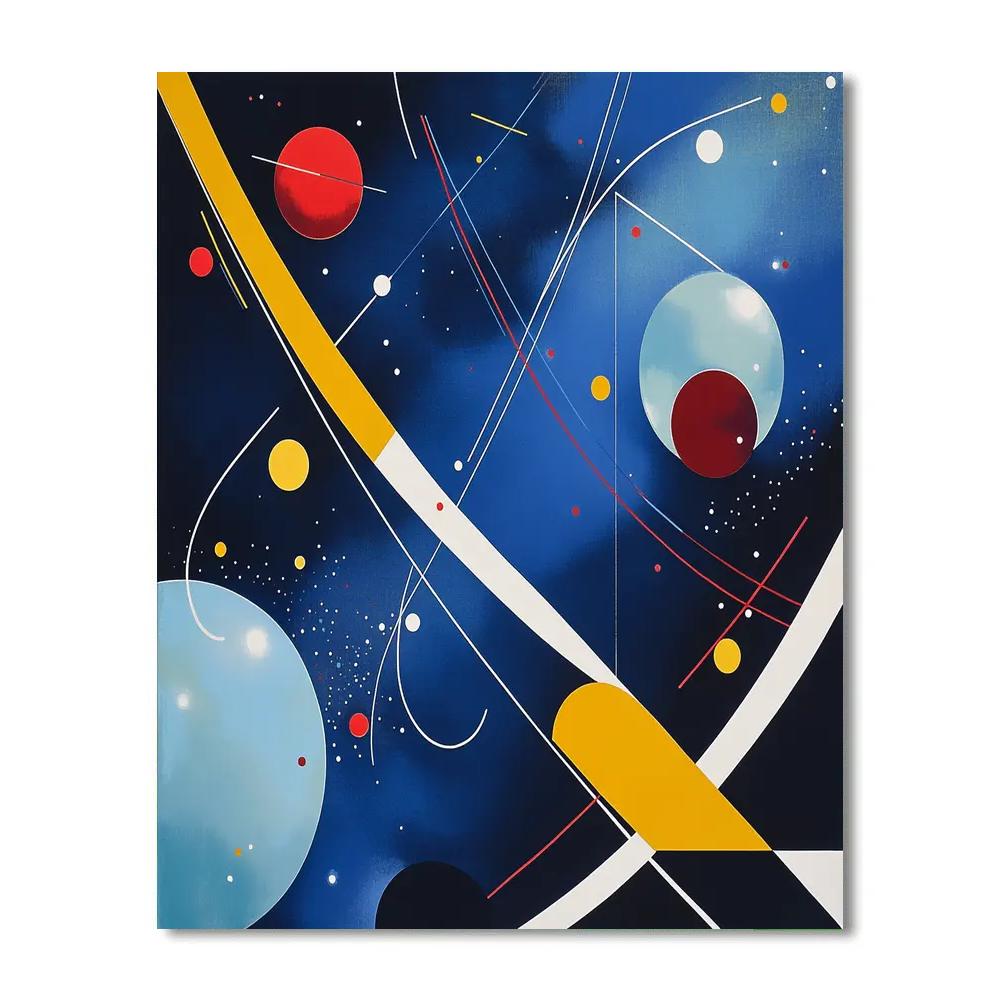 Wassily Kandinsky Inspired Symphony Of Planets Numbered painting kits