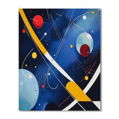 Wassily Kandinsky Inspired Symphony Of Planets Numbered painting kits