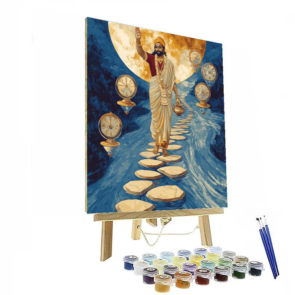 Brahma In The River Of Time Number painting