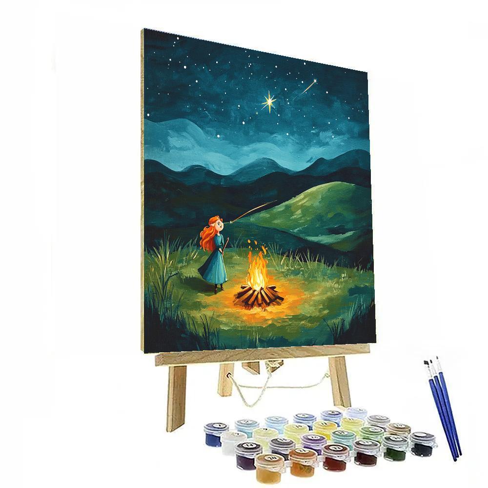 Merida Highland Shooting Star Campout painting number kit