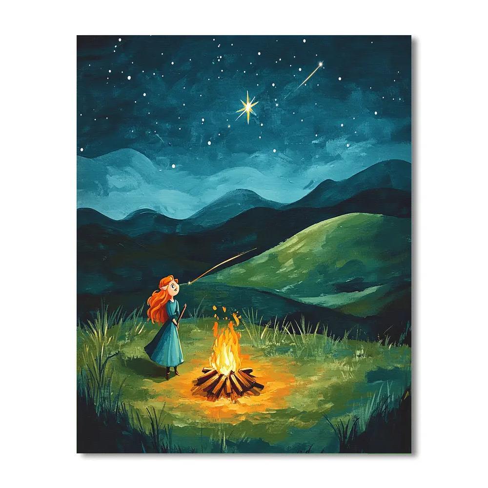 Merida Highland Shooting Star Campout painting number kit