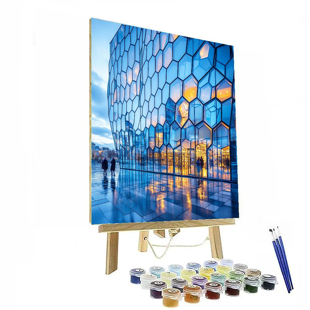 Harpa Concert Hall Facade Reykjavik Iceland Paint by numbers kits