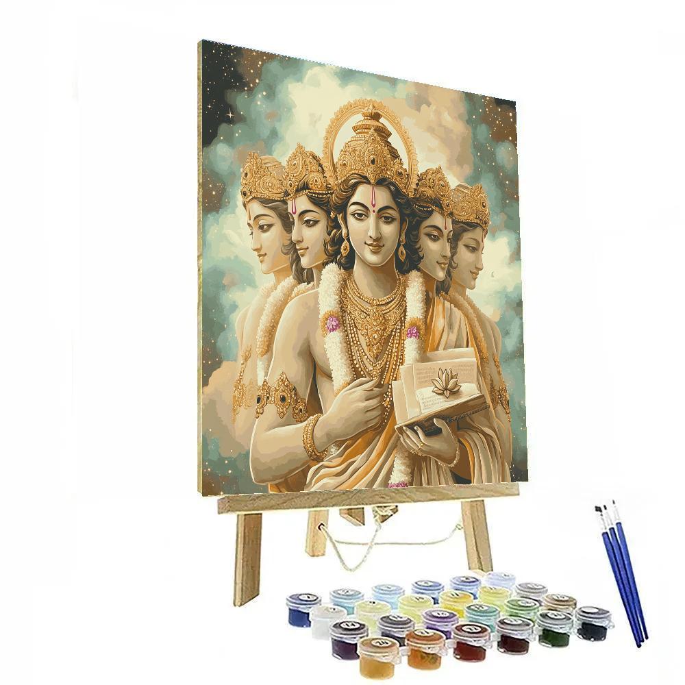 Brahma Crowned In Quiet Nebula Painting by numbers kit