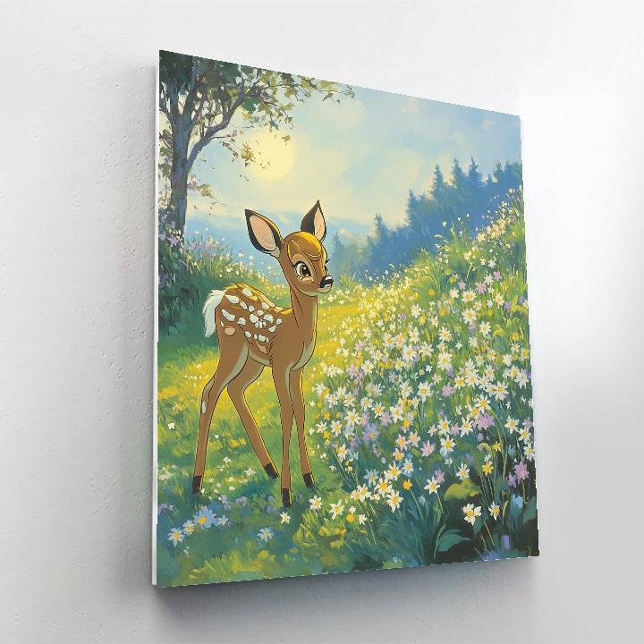 Bambi Spring Meadow Starflowers Numbered painting kits