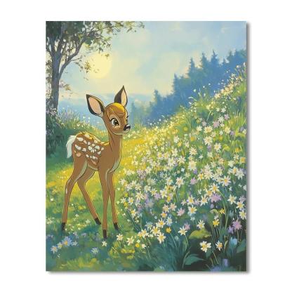 Bambi Spring Meadow Starflowers Numbered painting kits
