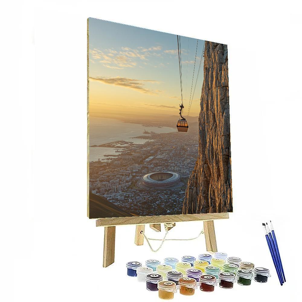 Table Mountain Cableway View Cape Town South Africa Number painting