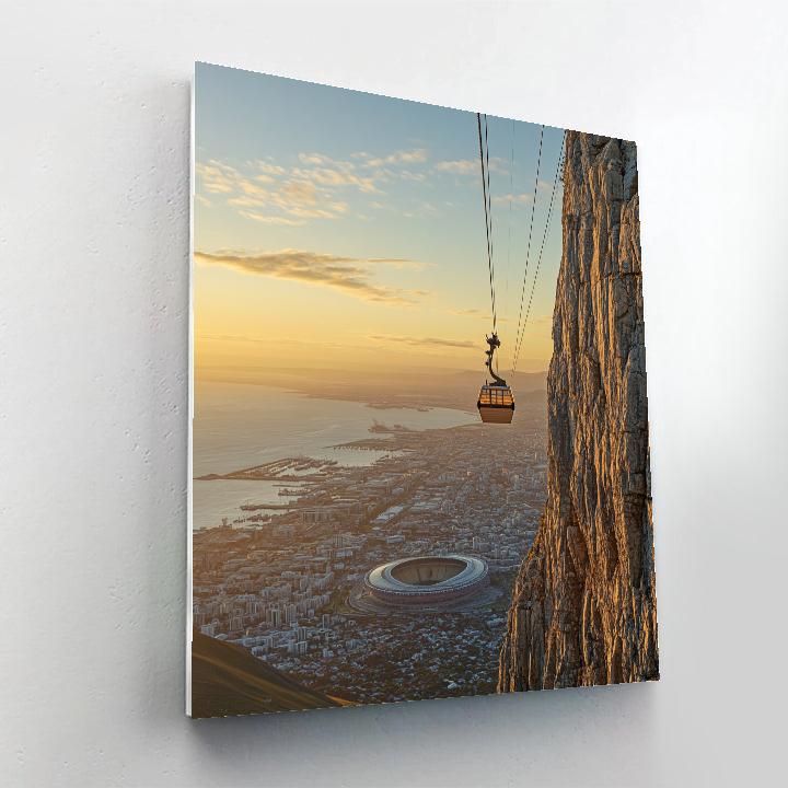 Table Mountain Cableway View Cape Town South Africa Number painting