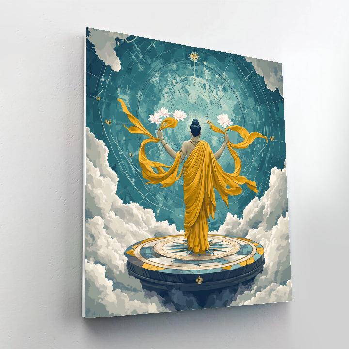 Brahma Guided By Four Winds painting number kit