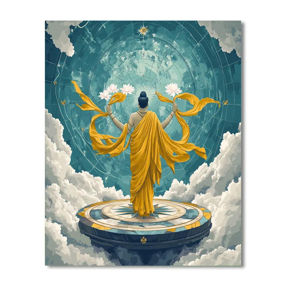Brahma Guided By Four Winds painting number kit
