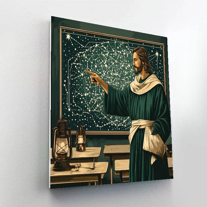 Jesus Star Map Teacher Of The Night School paint by color