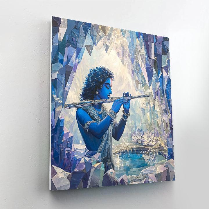 Krishna Crystal Cave Flute Echo Numbered painting kits