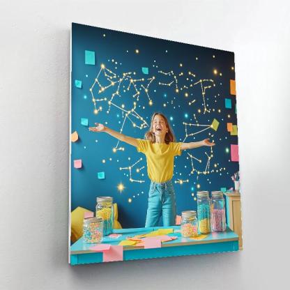 Joy Color Burst Constellation Workshop paint by numbers