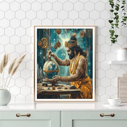 Brahma In The Celestial Workshop paint by numbers