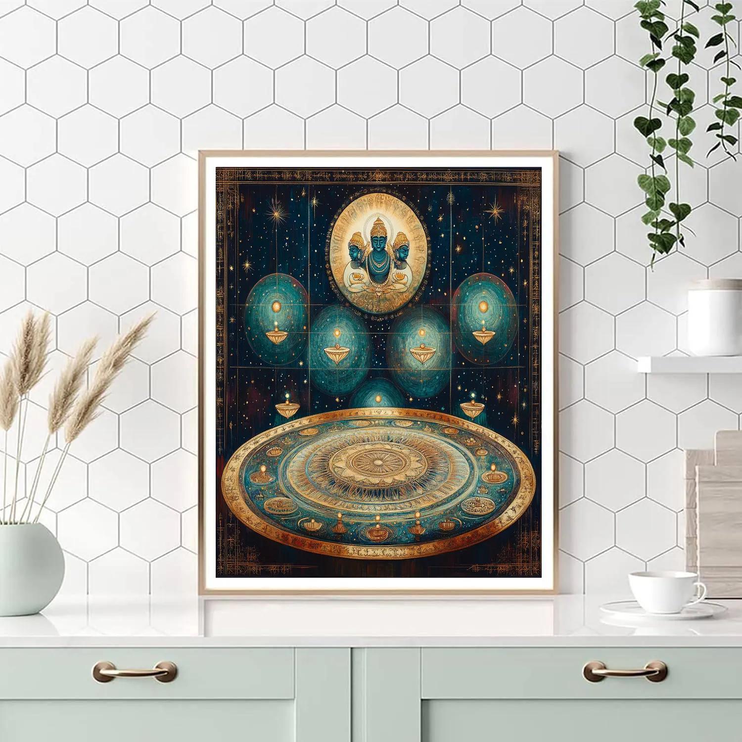 Brahma Mandala Of New Worlds DIY paint by numbers