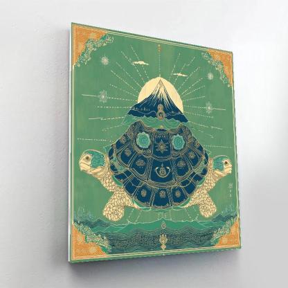 Vishnu As Kurma Supporting The Mountain Churning Diagram paint by numbers