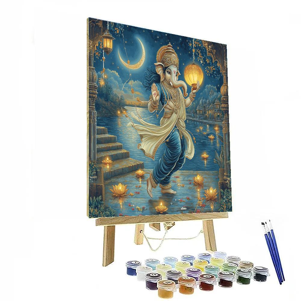 Lantern Festival Ganesha paint by number