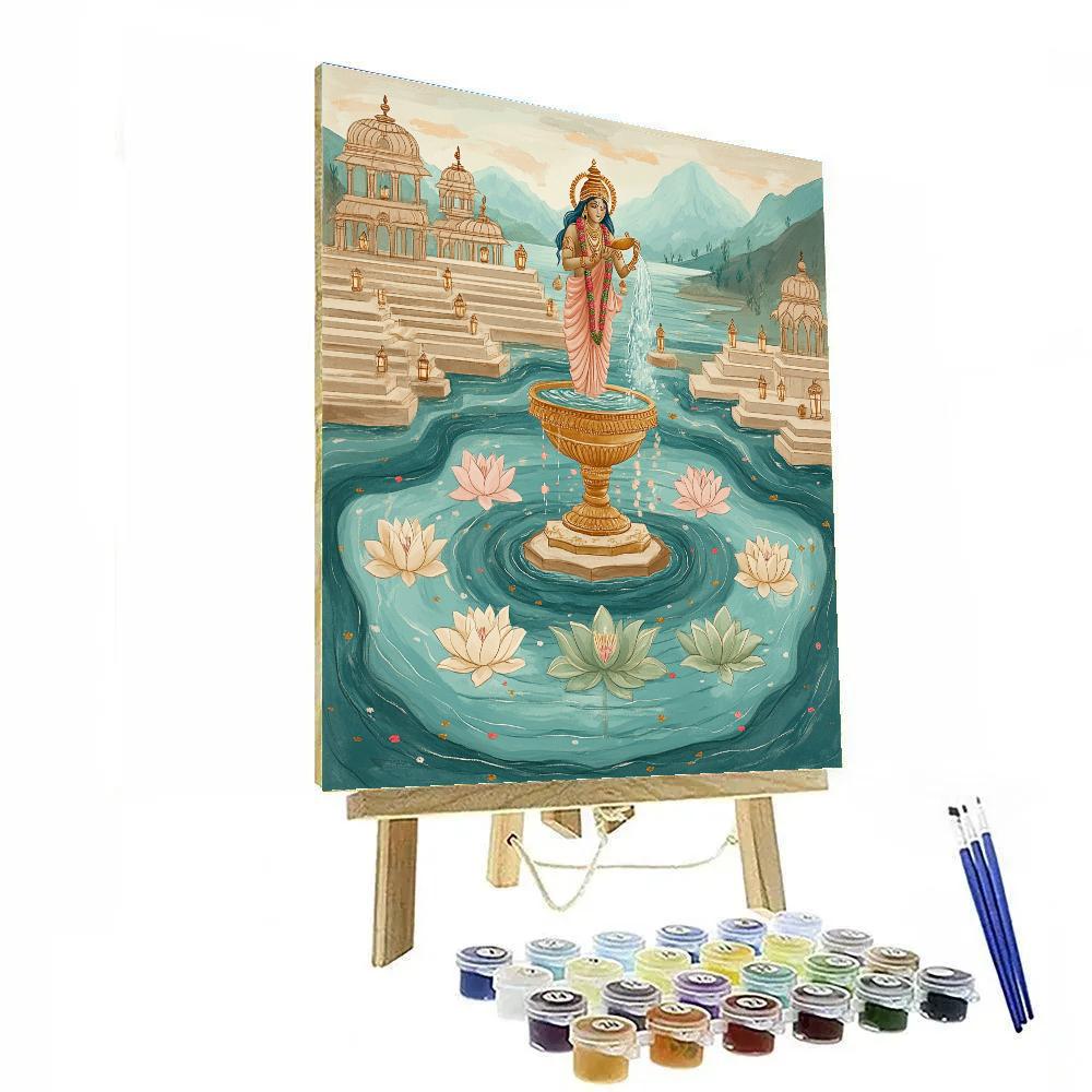 Parvati Of The Five Sacred Rivers painting number kit