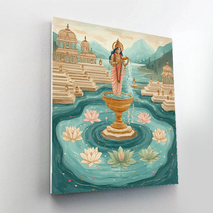 Parvati Of The Five Sacred Rivers painting number kit
