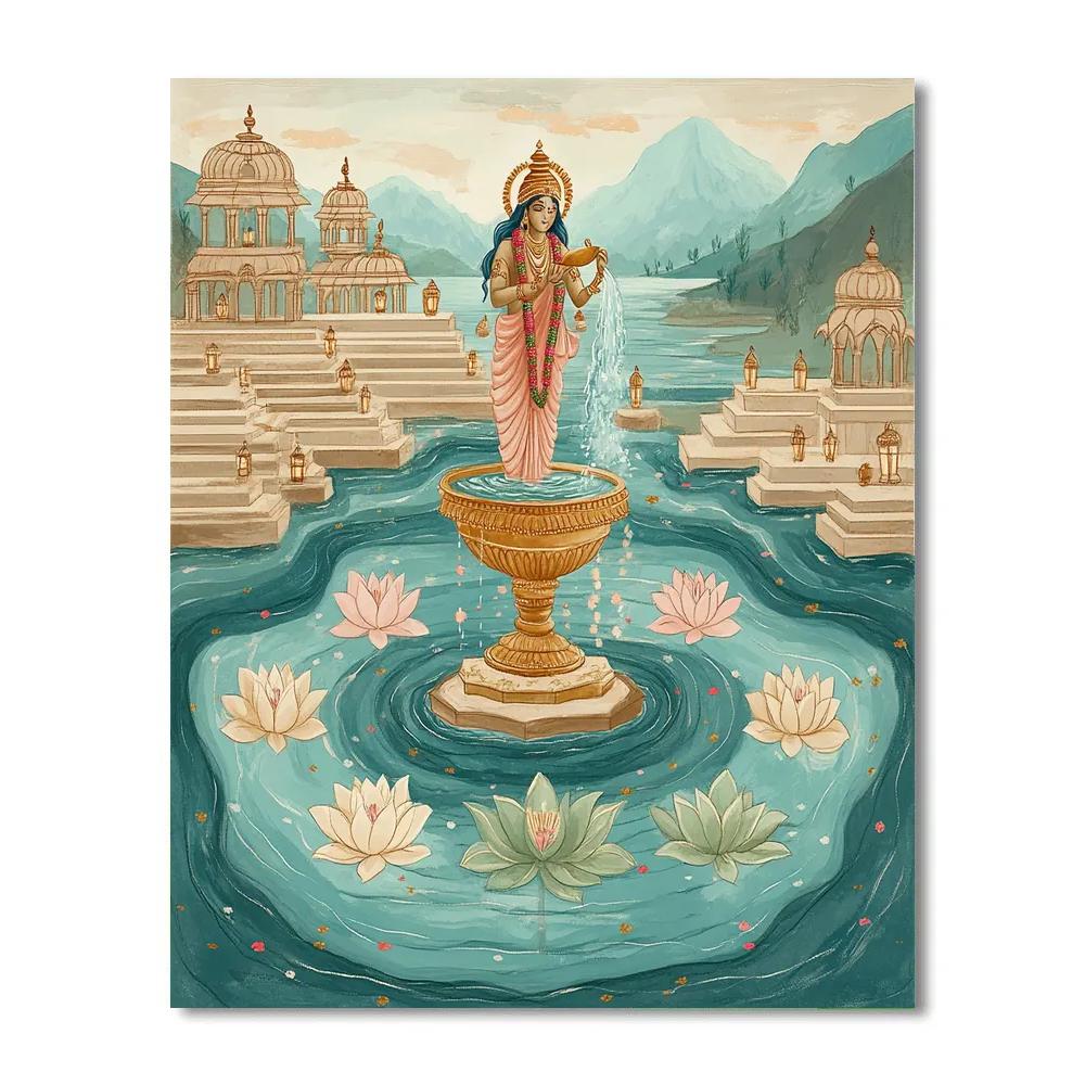 Parvati Of The Five Sacred Rivers painting number kit