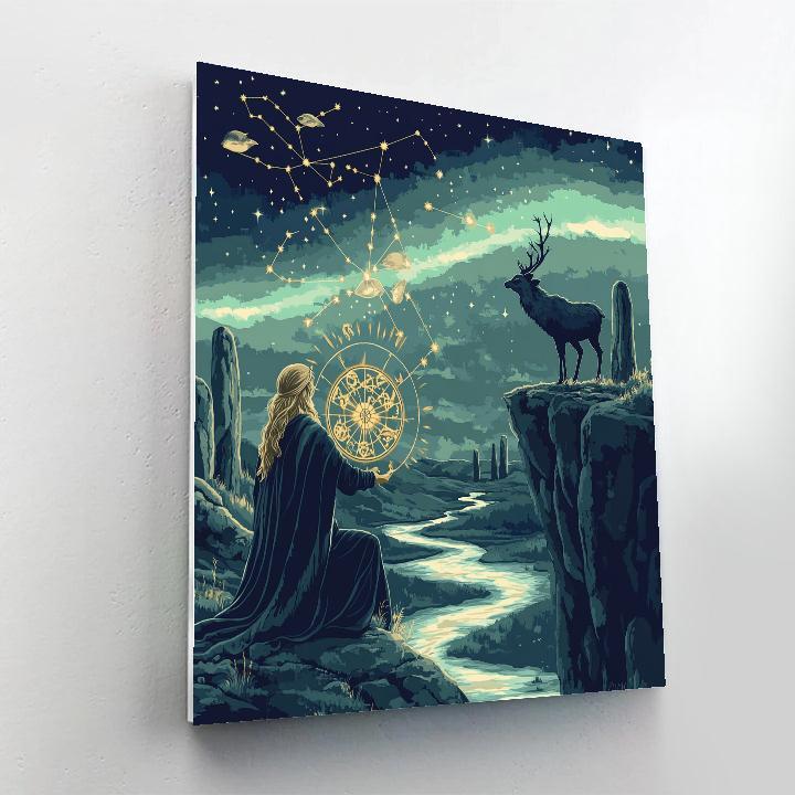 Celtic Star Map Of The Otherworld painting number kit