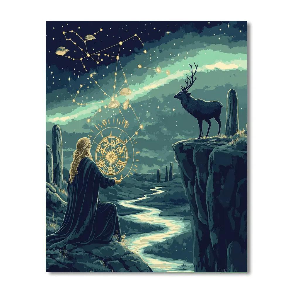 Celtic Star Map Of The Otherworld painting number kit