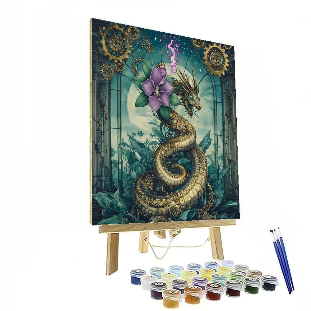Clockwork Orchid Dragon Covenant DIY paint by numbers