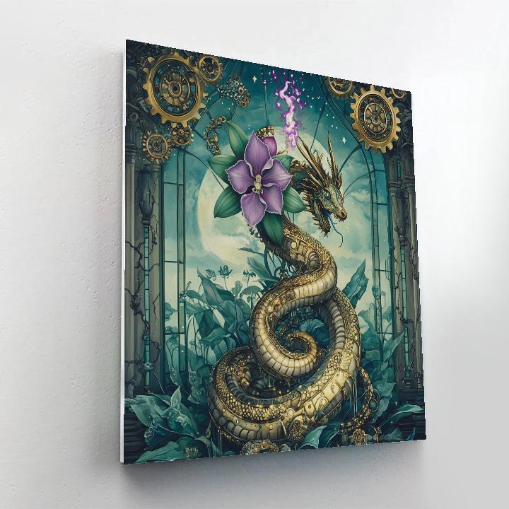 Clockwork Orchid Dragon Covenant DIY paint by numbers