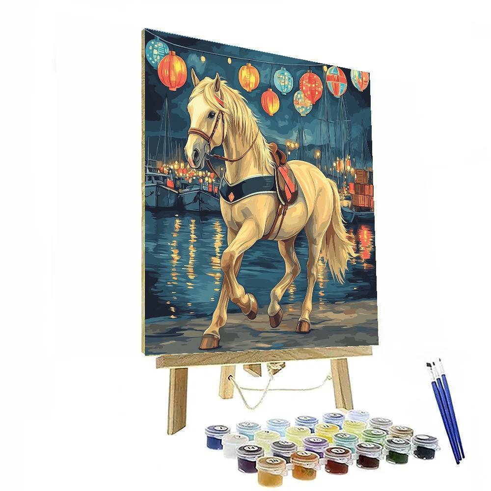 Lantern Harbor Horse Parade paint by color
