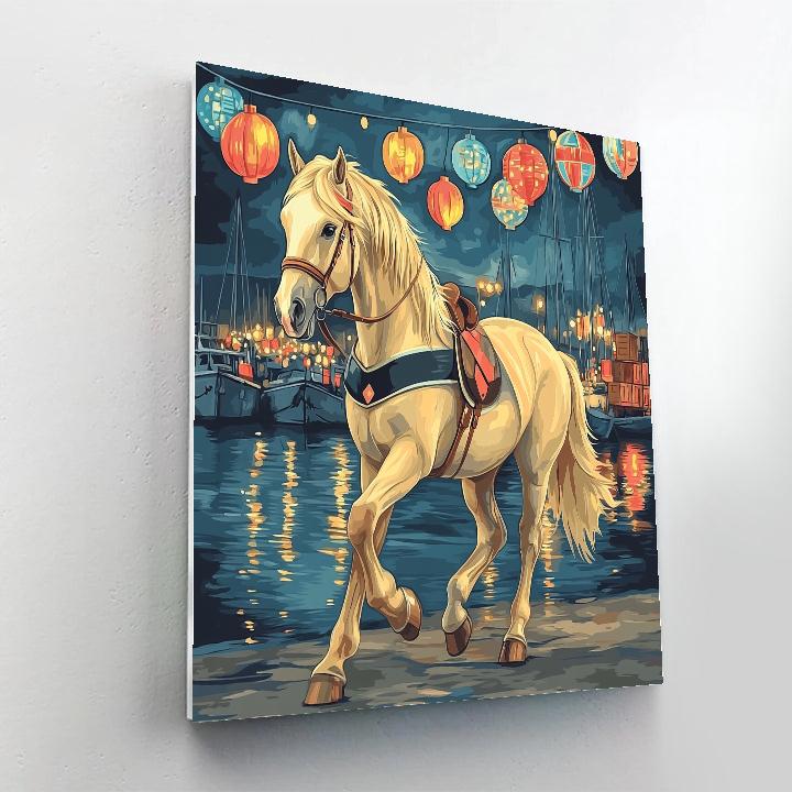 Lantern Harbor Horse Parade paint by color