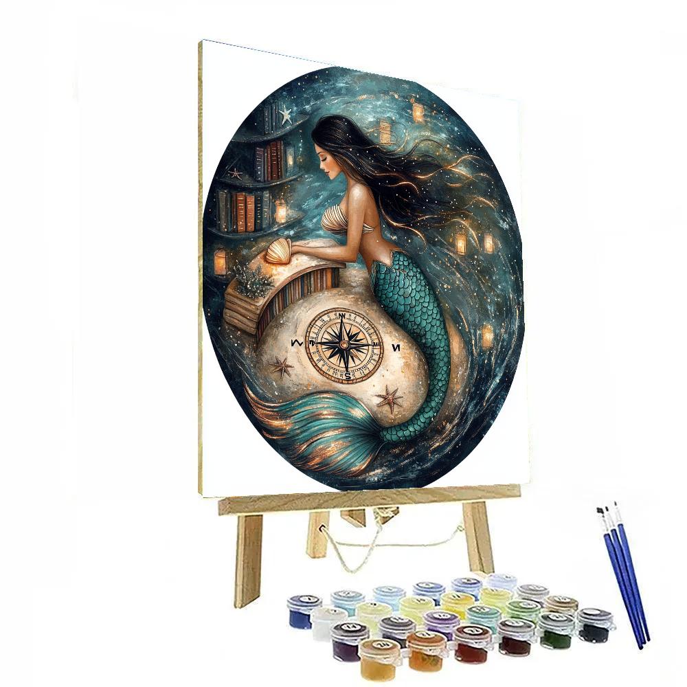 Tideclock Cartographer Mermaid paint by number