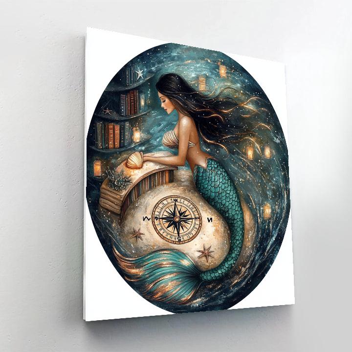 Tideclock Cartographer Mermaid paint by number