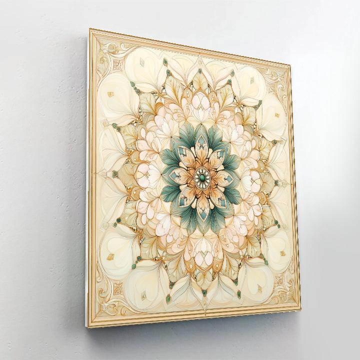 Alphonse Mucha Inspired Celestial Botanica Mandala Painting by numbers kit