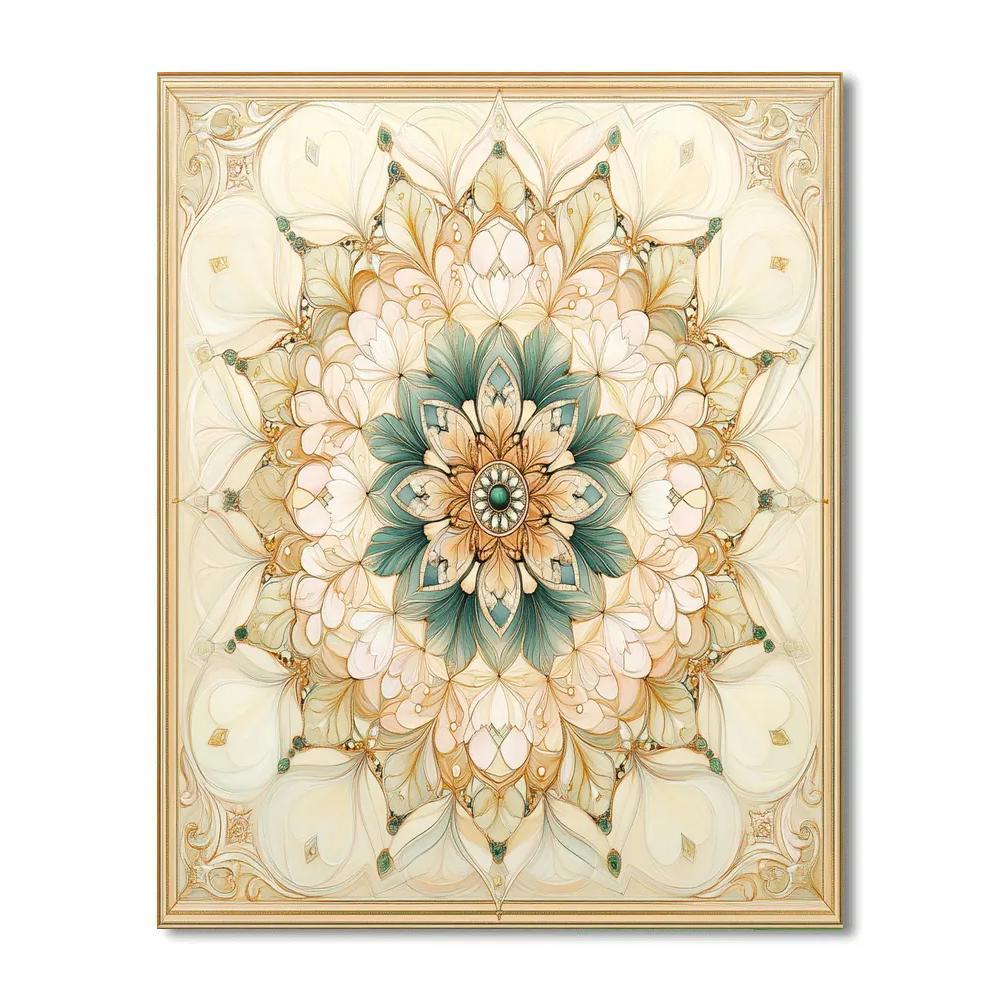 Alphonse Mucha Inspired Celestial Botanica Mandala Painting by numbers kit