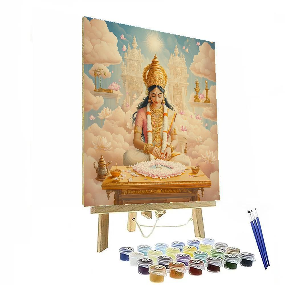 Parvati In The Cloud Palace Workshop paint by number
