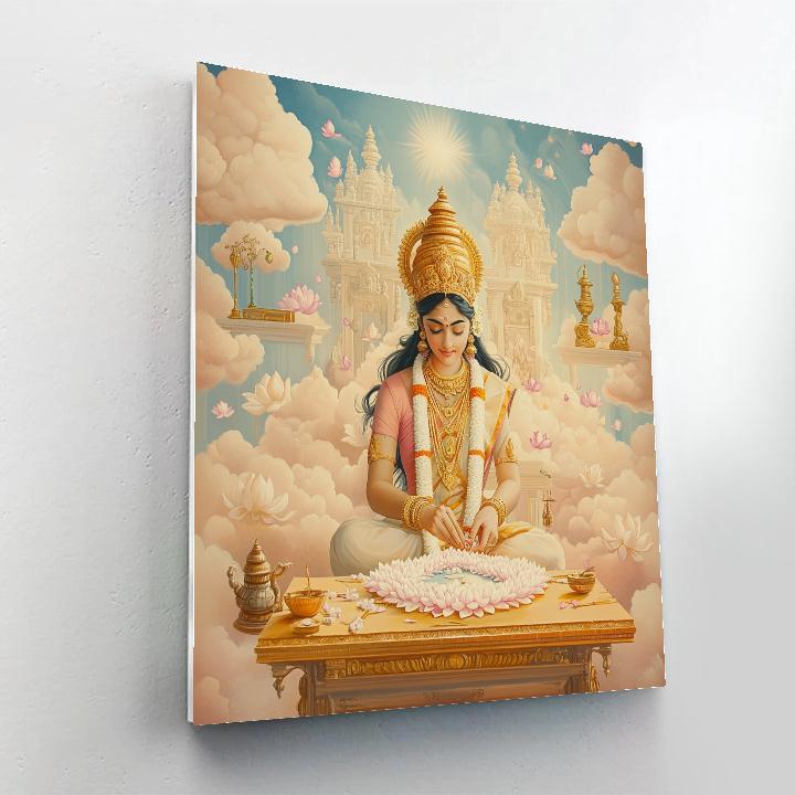 Parvati In The Cloud Palace Workshop paint by number