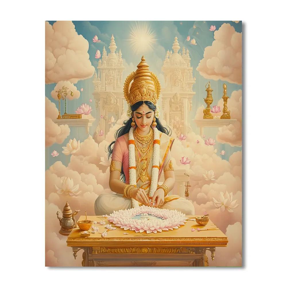 Parvati In The Cloud Palace Workshop paint by number