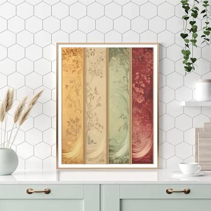 Alphonse Mucha Inspired Four Seasons Aurora Tapestry Paint by numbers art